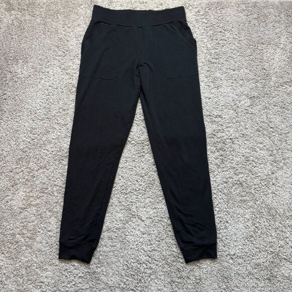 Title Nine Manressa Black Joggers Womens Medium Athletic Stretch Perfomance Hiki - Picture 1 of 12